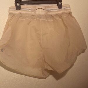 Lululemon Lightweight Cream Athletic Shorts